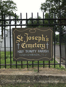 St. Josephs cemetery sign